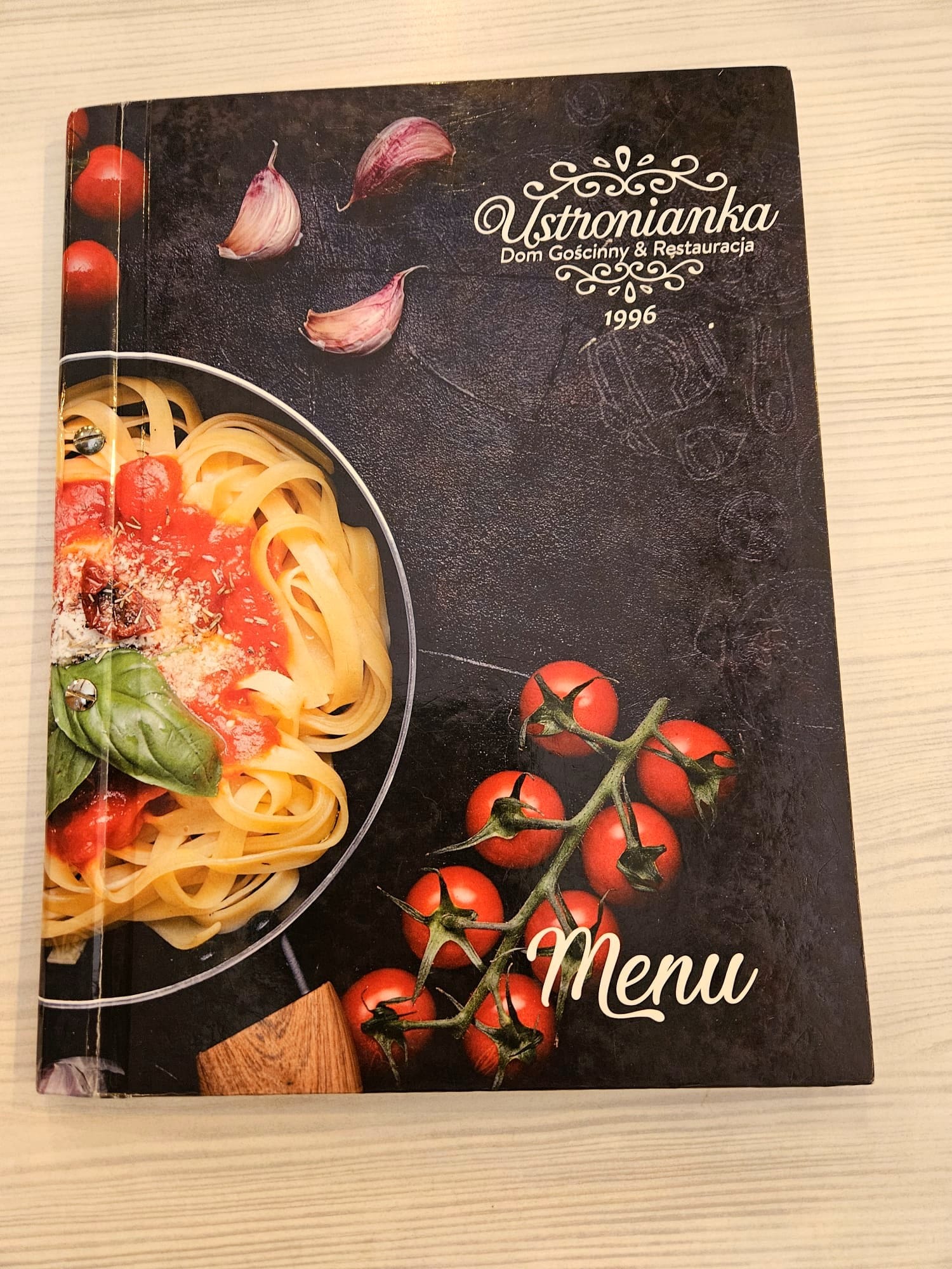 Okładka karty menu Ustronianki